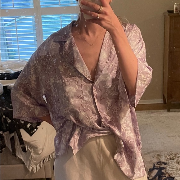 ZARA - floral button up - Picture 5 of 5